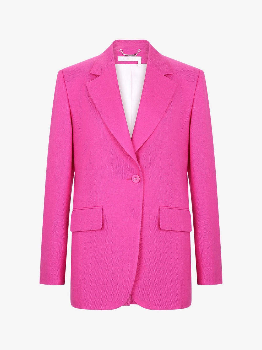 Chloe | Pink Single-Button Blazer in Raspberry Rose, EU 38